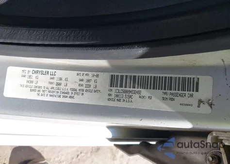 2009 Chrysler Sebring Touring из США, поврежденный, VIN 1C3LC56B09N532492